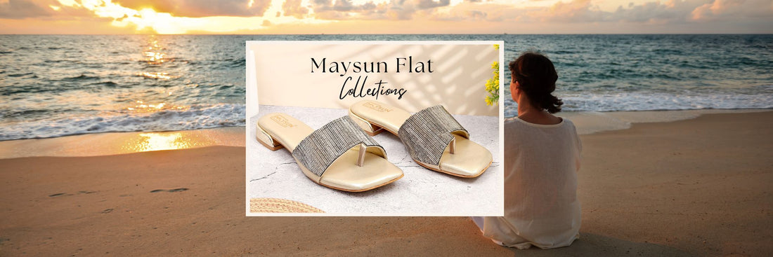 Maysun Shiny Flats Redefines Your Next Vacation Palazzo Pants and Bodysuit Selfies - Maysun Footwear