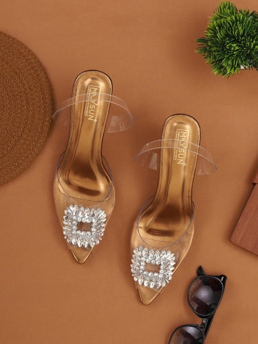 Maysun Stone Filled Heels - Maysun Footwear