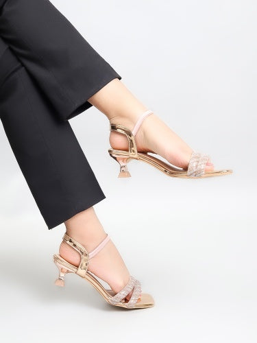 Maysun Women Embellished Kitten Heels - Maysun Footwear