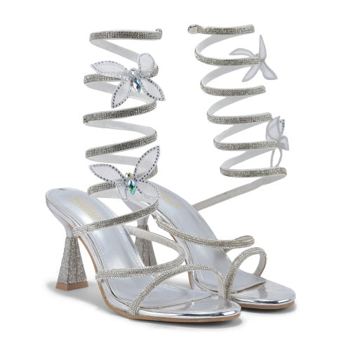 Spiral Ankle Wrap Designer High Heels - Limited Edition - Maysun Footwear