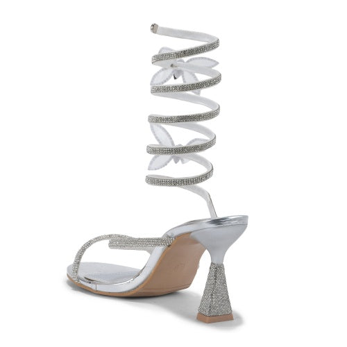 Spiral Ankle Wrap Designer High Heels - Limited Edition - Maysun Footwear