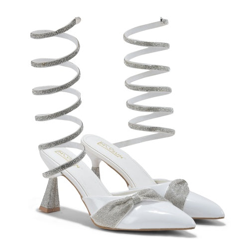 Ankle Wrap Designer Party Heels - Limited Edition - Maysun Footwear